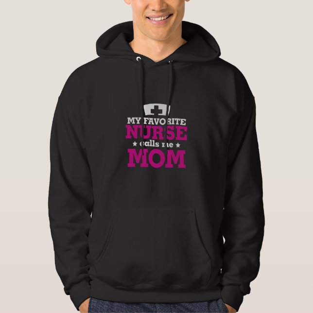 Veste À Capuche Mère Cadeau Favori Nurse Me Appelle Maman (Devant)