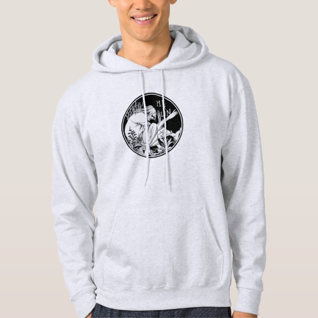 Veste À Capuche Merlin imaginaire Art Nouveau (Devant)