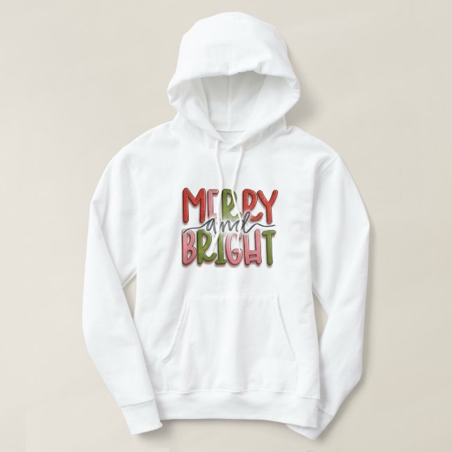 Veste À Capuche Merry and Bright 3D Graffiti Edition – Urban Chic  (Design devant)