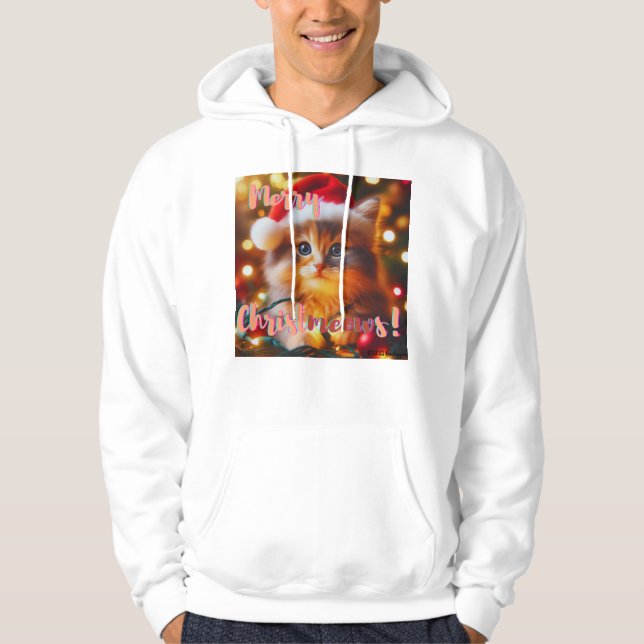 Veste À Capuche Merry Christmeows! Cat (Devant)