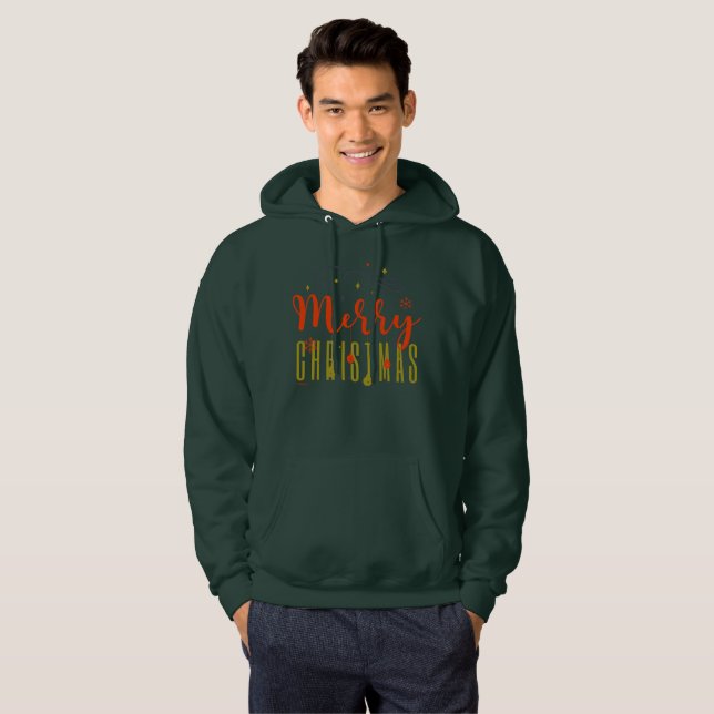 VESTE À CAPUCHE MERRY NOËL (Devant entier)
