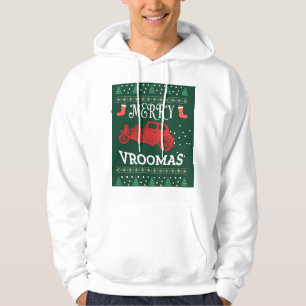 VESTE À CAPUCHE MERRY VROOMAS - CHRISTMAS UGLY SWEATER