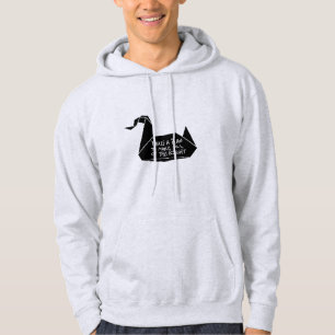 Veste À Capuche message de grue d'évasion