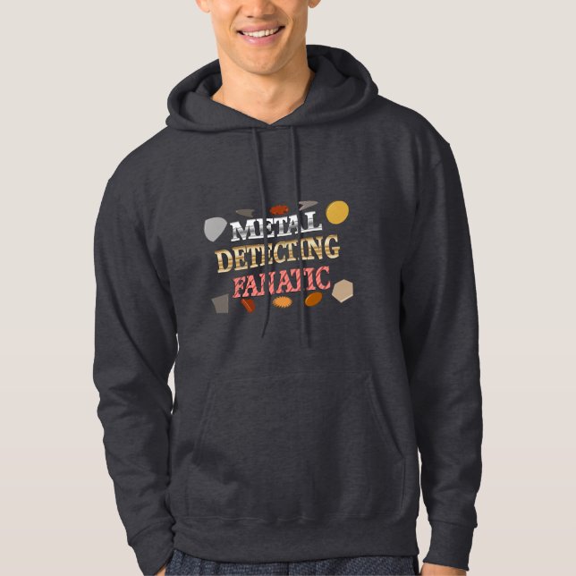 Veste À Capuche Métal détectant le fanatique (Devant)