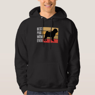 Veste À Capuche Mete Meilleur Carlin Maman Jamais Plaisanter Chien