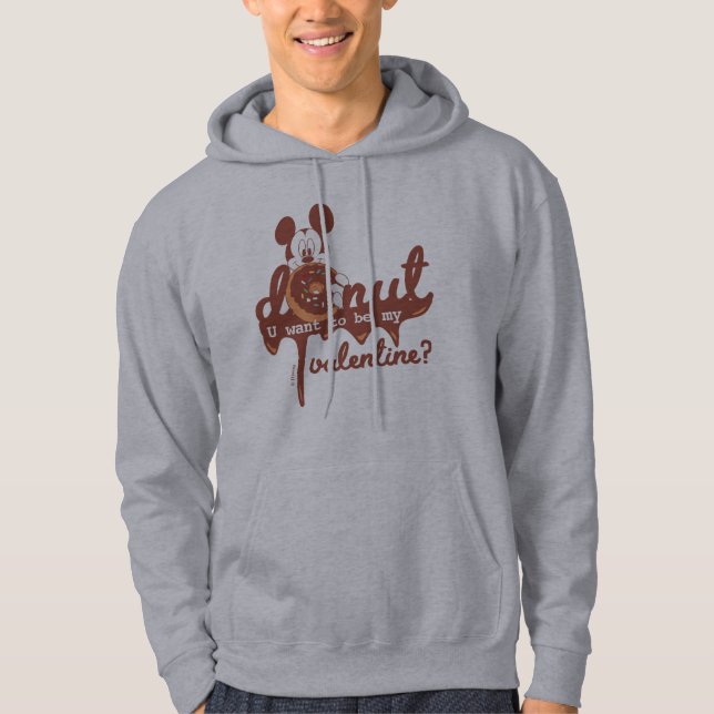 Veste À Capuche Mickey | Donut Vous voulez être ma Saint Valentin  (Devant)
