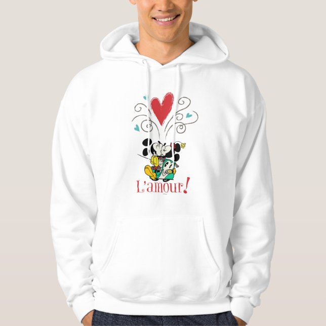 Veste À Capuche Mickey français | L'amour (Devant)