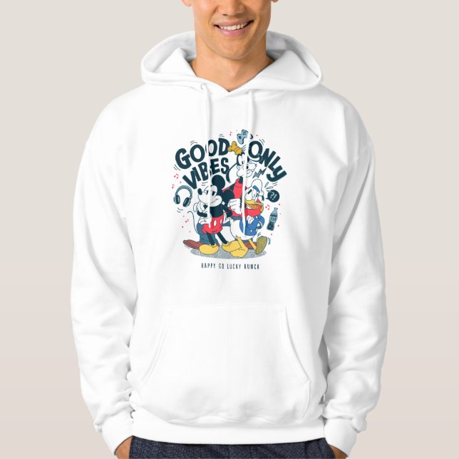 Veste À Capuche Mickey & Friends | Good Vibes uniquement (Devant)