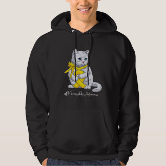 Veste À Capuche Microcephaly Awareness Month Yellow Ribbon Cat