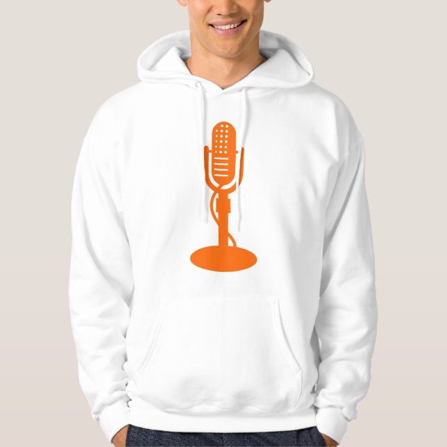 Veste À Capuche Microphone - orange (Devant)