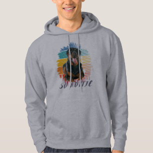 Veste À Capuche Mignon Vintage Rottie Rottweiler Chien Animal Anim