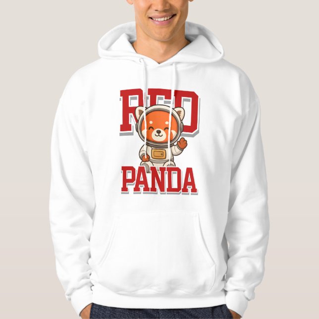 Veste À Capuche Mignonne Rouge Panda Unisex Homme Vêtements Femme (Devant)