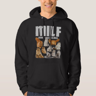 Veste À Capuche MILF Man I Love Felines Persian Cat Lover