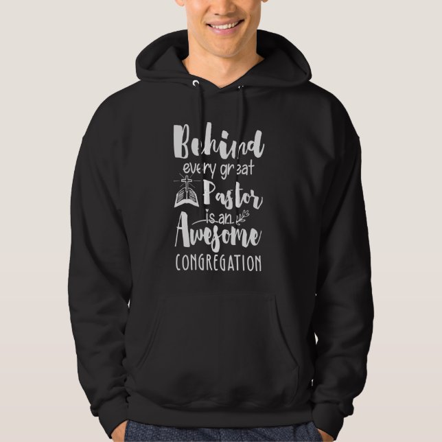 Veste À Capuche Ministre De L'Appréciation Du Pasteur Du Clergé (Devant)
