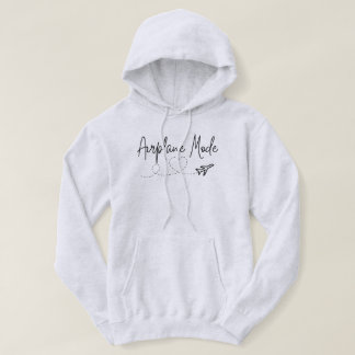 Veste À Capuche Mode avion avec coeur en noir