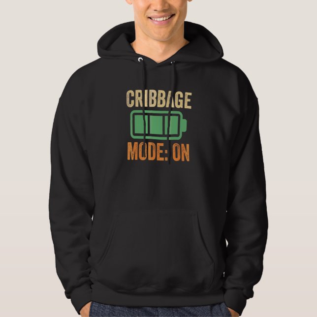 Veste À Capuche Mode Cribbage sur conception de batterie (Devant)