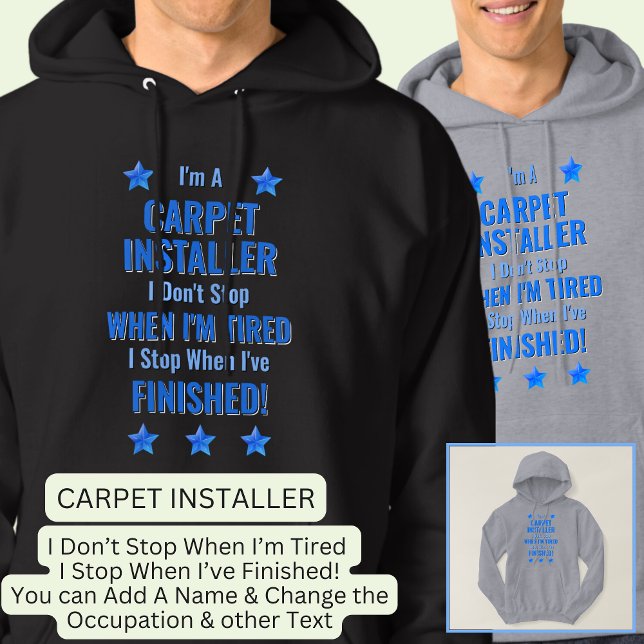 Veste À Capuche Modifier le texte, je suis un INSTALLATEUR DE CARP (Créateur téléchargé)
