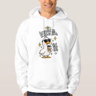 Veste À Capuche Moins de Stress, Plus de Café