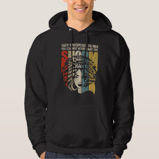 Veste À Capuche Mois de l'histoire noire Melanin Je suis la tempêt