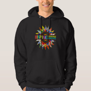 Veste À Capuche Mois du patrimoine hispanique Pays latinos drapeau