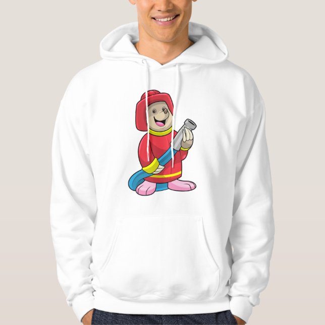 Veste À Capuche Mole comme pompier avec tuyau (Devant)