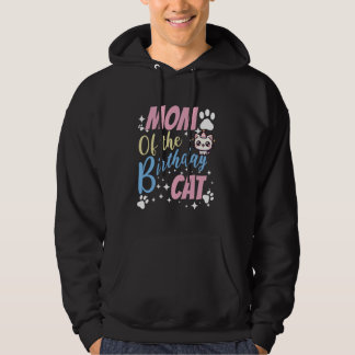 Veste À Capuche Mom of the Birthday Cat Cute Kawaii