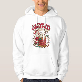 Veste À Capuche Moment de café de Noël cosy avec le Père Noël