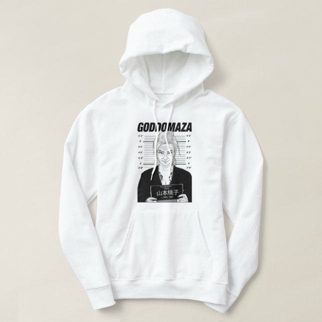 VESTE À CAPUCHE MOMOKO MUGSHOT HOODIE WHITE TEE  (Design devant)
