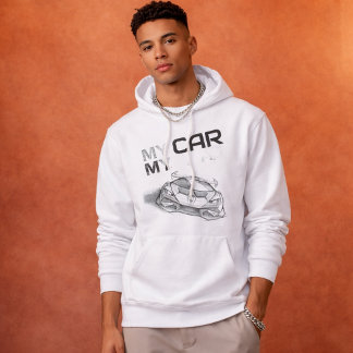 Veste À Capuche Mon Auto Ma Route – T-shirt Graphique de Supercar