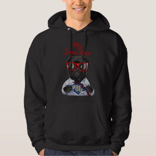 Veste À Capuche Mon Carlin Super Héros ! Le carlin le plus mignon