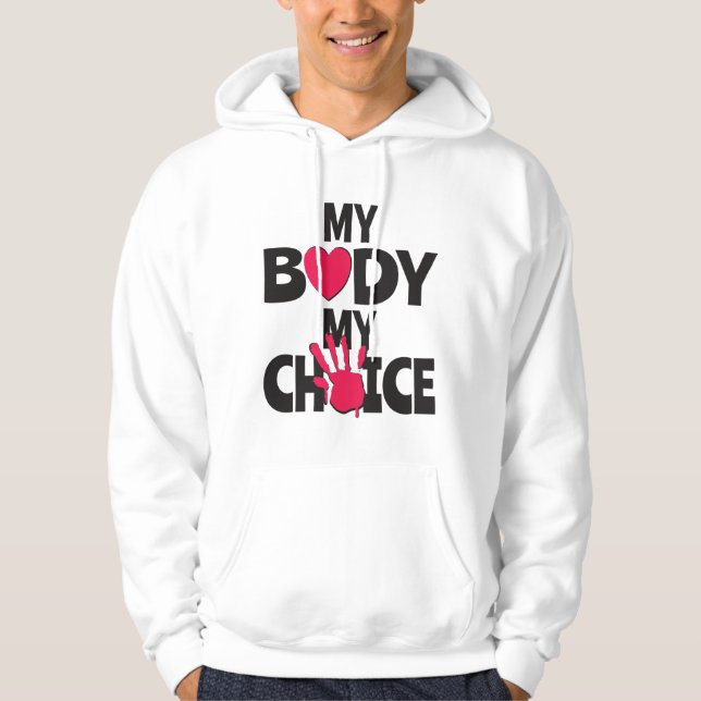 Veste À Capuche Mon corps Mon choix (Devant)