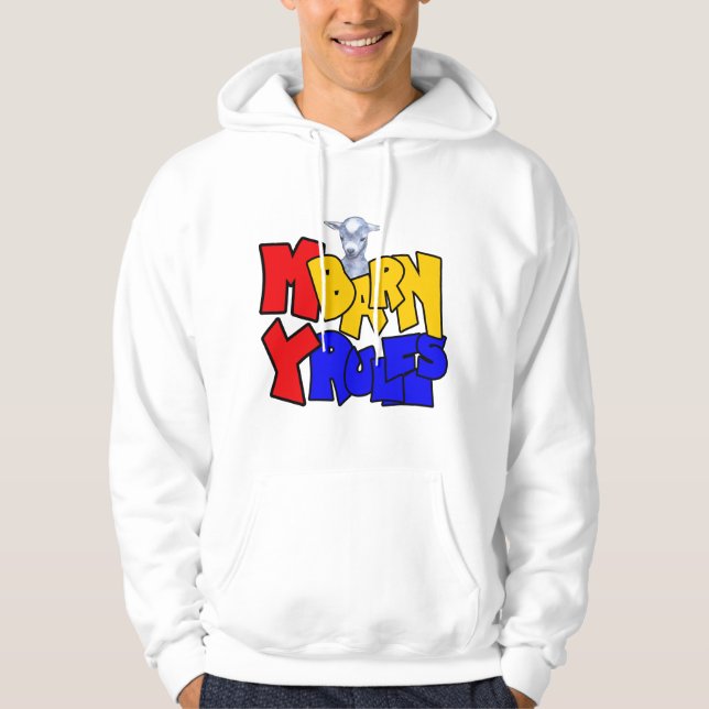 Veste À Capuche Mon étable Mes règles Chèvre bébé (Devant)