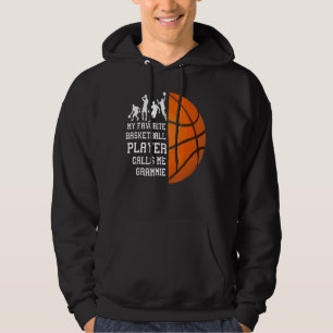 Veste À Capuche Mon Joueur De Basket Favori M'Appelle Grammie