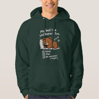 Veste À Capuche Mon lit est aussi mon espace de travail