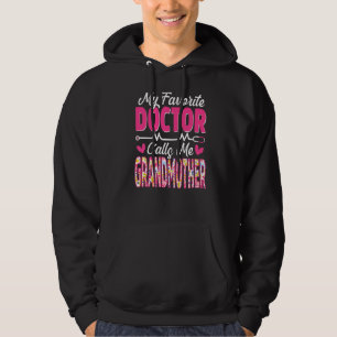 Veste À Capuche Mon Médecin Favori M'Appelle Grand-Mère Médicale M