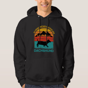 Veste À Capuche Mon Partenaire Randonnée A Quatre Jambes Dachshund
