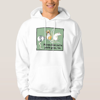 Veste À Capuche "Mon rat pensent que vous êtes assez bruts, trop"