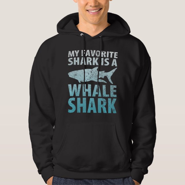 Veste À Capuche Mon Requin Préféré Est Un requin-baleine Océan (Devant)