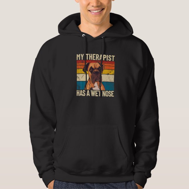 Veste À Capuche Mon Thérapeute A Une Thérapie De Chien Pour Animau (Devant)