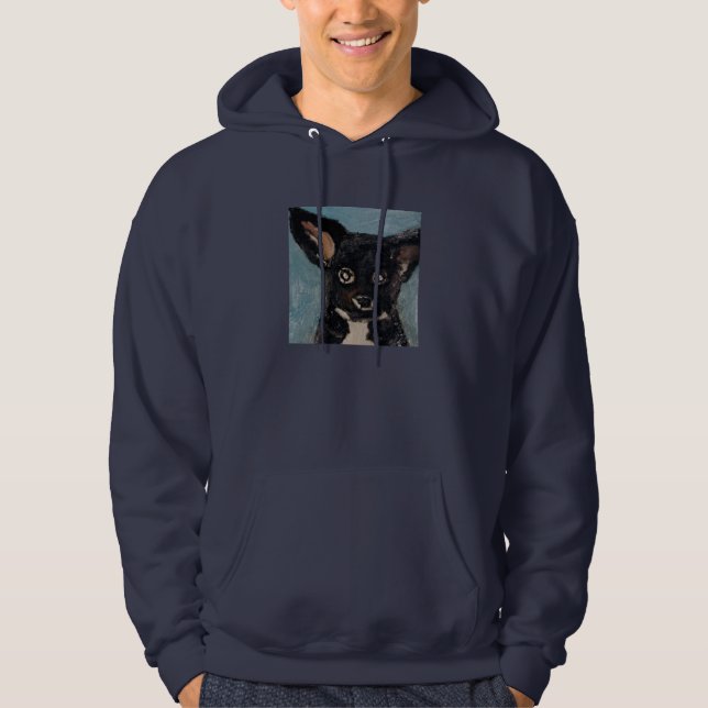 Veste À Capuche monde de l'amour de chien d'Éric (Devant)