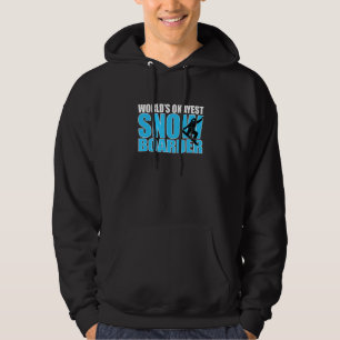 Veste À Capuche Mondes Okayest Snowboarder Winter Sport Mountain S