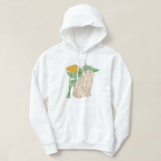Veste À Capuche Monstera Deliciosa Chat Chaton Dormant Amoureux de