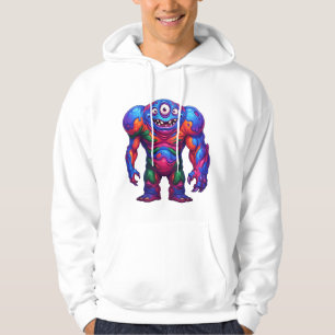 Veste À Capuche Monstre Arc-en-Ciel Vif