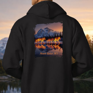 Veste À Capuche Montagne de loups spirituels
