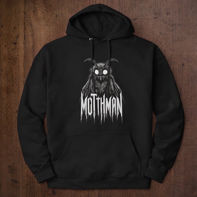 Veste À Capuche Mothman Cryptid Horror Gothic Paranormal Creature  (Créateur téléchargé)