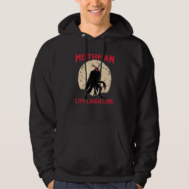 Veste À Capuche Mothman Occult Folklore Cryptid Créature Cryptozoo (Devant)