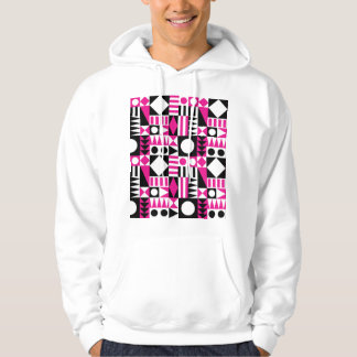 Veste À Capuche Motif abstrait moderne du milieu du siècle.