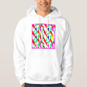 Veste À Capuche Motif Chromatique Coloré
