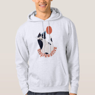Veste À Capuche Motif de chat motivant Restez Pawsitif Cadeau Swea