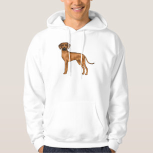 Veste À Capuche Motif de chien lion de dessin animé marron Rhodesi